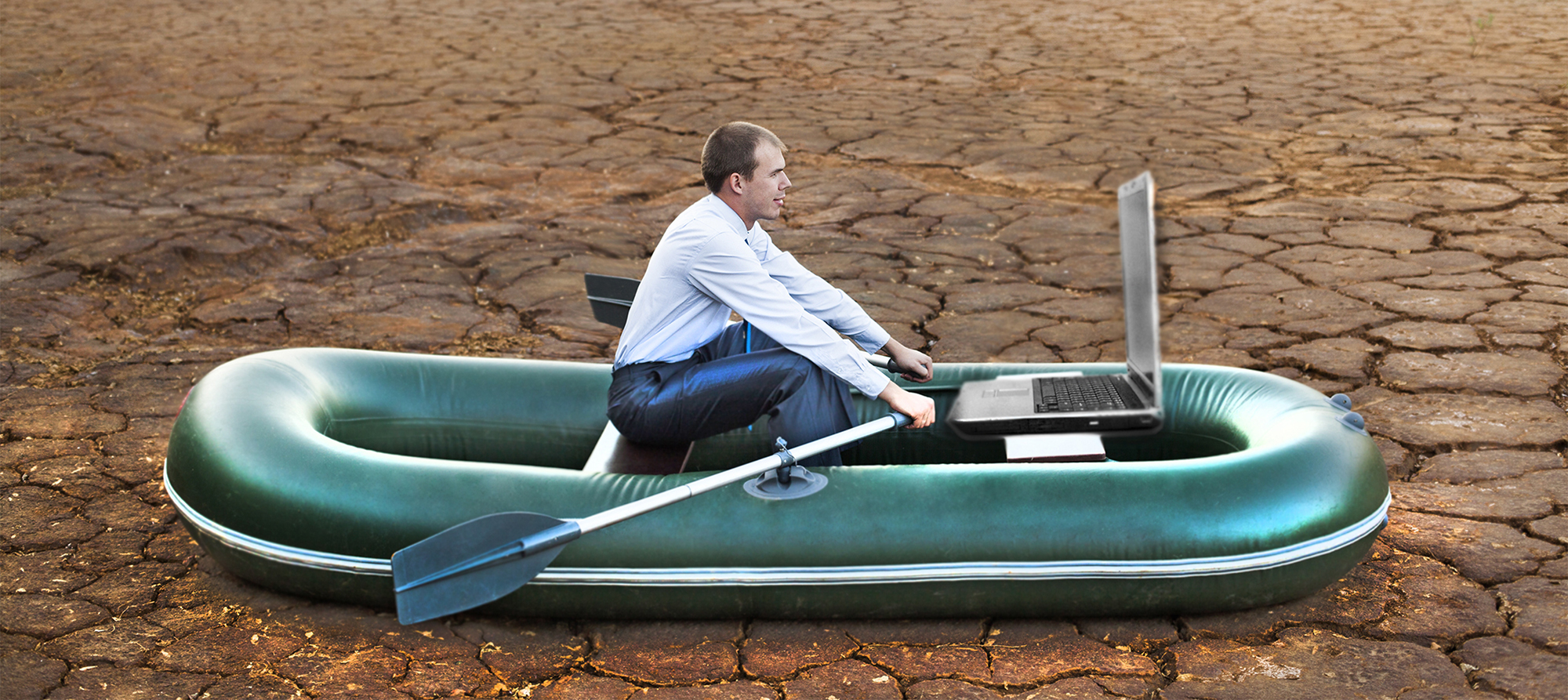 Business,Man,Will,Rows,Home,For,Shore,In,Paddle,Powered